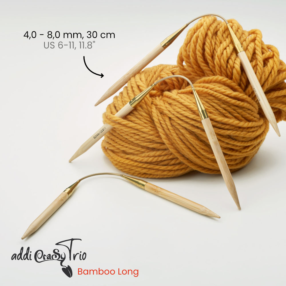 Addi crasyTrio Bamboo long (30 cm)
